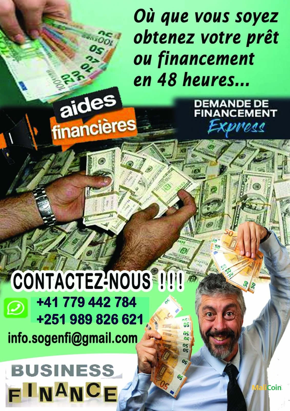OPPORTUNITÉ FINANCIÈRE A SAISIR !